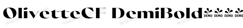 OlivetteCF DemiBold字体转换